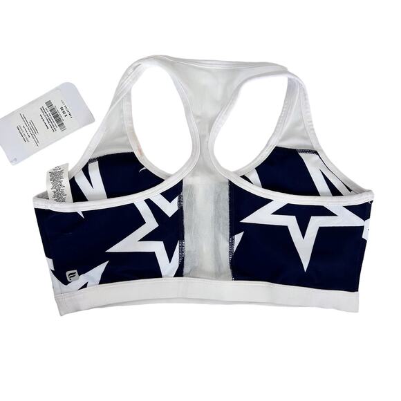 Fabletics Navy Star Print Amna Sports Bra Sz M - Picture 4 of 8